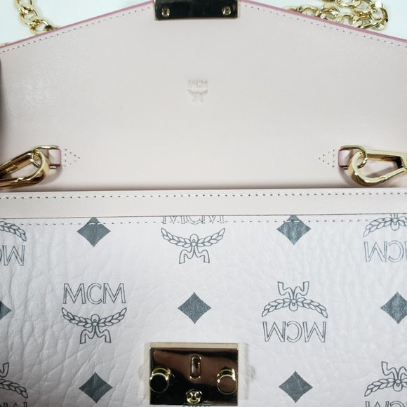 MCM Women's Patricia Visetos Flap Wallet - Powder Pink - Picture 3 of 6